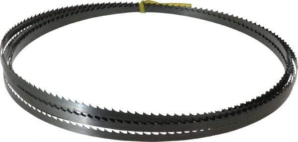 Starrett - 4 TPI, 19' 6" Long x 3/8" Wide x 0.025" Thick, Welded Band Saw Blade - Carbon Steel, Toothed Edge, Raker Tooth Set, Flexible Back, Contour Cutting - Caliber Tooling