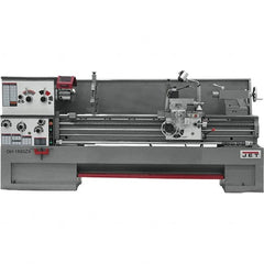 Jet - 18" Swing, 80" Between Centers, 230/460 Volt, Triple Phase Engine Lathe - 7MT Taper, 7-1/2 hp, 25 to 1,800 RPM, 3-1/8" Bore Diam, 40" Deep x 48-7/8" High x 136 -1/8" Long - Caliber Tooling