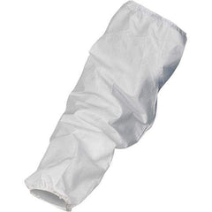 KleenGuard - Size Universal, White Kleenguard Disposable Sleeve - 18" Long Sleeve, Elastic Opening at Both Ends - Caliber Tooling