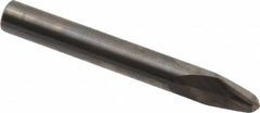 Accupro - 10° Taper Angle per Side, 7/32" Small End Diam, 0.366" LOC, Solid Carbide 2 Flute Tapered Ball End Mill - 2-1/2" OAL, 5/16" Shank Diam, Spiral Flute - Caliber Tooling