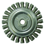 6" Diameter - 5/8-11" Arbor Hole - Stringer Bead Twist Steel Wire Straight Wheel - Caliber Tooling