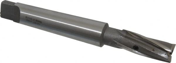 Value Collection - 19/32" Diam, 3 Flutes, Morse Taper Shank, Interchangeable Pilot Counterbore - Caliber Tooling