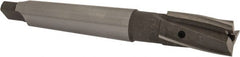 Value Collection - 25/32" Diam, 3 Flutes, Morse Taper Shank, Interchangeable Pilot Counterbore - Caliber Tooling