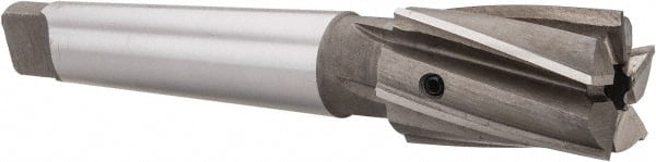 Value Collection - 1-1/4" Diam, 5 Flutes, Morse Taper Shank, Interchangeable Pilot Counterbore - Caliber Tooling