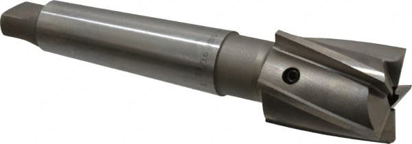 Value Collection - 1-13/16" Diam, 5 Flutes, Morse Taper Shank, Interchangeable Pilot Counterbore - Caliber Tooling