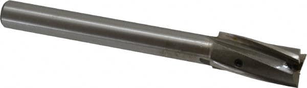 Value Collection - 45/64" Diam, 1/2" Shank, Diam, 3 Flutes, Straight Shank, Interchangeable Pilot Counterbore - Caliber Tooling