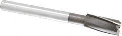 Value Collection - 23/32" Diam, 1/2" Shank, Diam, 3 Flutes, Straight Shank, Interchangeable Pilot Counterbore - Caliber Tooling