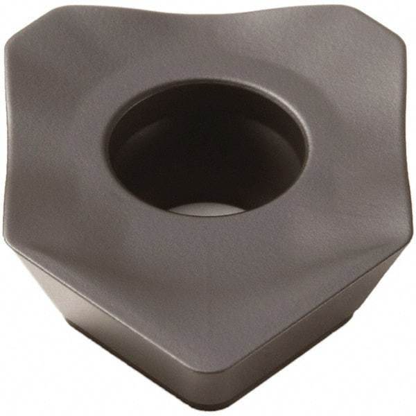 Seco - SEEX1204 M14 Grade T350M Carbide Milling Insert - TiCN/Al2O3 Finish, 0.187" Thick, 1/2" Inscribed Circle - Caliber Tooling