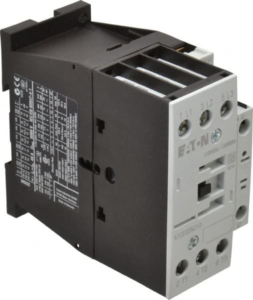 Eaton Cutler-Hammer - 3 Pole, 110 Coil VAC at 50 Hz and 120 Coil VAC at 60 Hz, 40 Amp, Nonreversible Open Enclosure IEC Contactor - Exact Industrial Supply