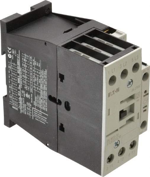 Eaton Cutler-Hammer - 3 Pole, 24 to 27 Coil VDC, 40 Amp, Nonreversible Open Enclosure IEC Contactor - 1 Phase hp: 3 at 115 V, 5 at 200 V, 5 at 230 V, 3 Phase hp: 10 at 200 V, 10 at 230 V, 20 at 460 V, 25 at 575 V, 32 Amp Inductive Load Rating Listed - Caliber Tooling