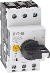 Eaton Cutler-Hammer - 20 Amp, IEC, Open Pushbutton Manual Motor Starter - 45mm Wide x 94mm Deep x 3.6667" High, 15 hp at 600 V & 5 hp at 200 V, CE Approved, CSA Certified, DIN VDE, EN/IEC, UL 508 Type E Compliant & UL Listed - Caliber Tooling