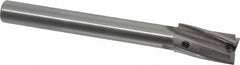 11/16″ Diam, 1/2″ Shank, Diam, 3 Flutes, Straight Shank, Interchangeable Pilot Counterbore 5-1/8″ OAL, 3-7/8″ OAL Shank, Bright Finish, Cobalt