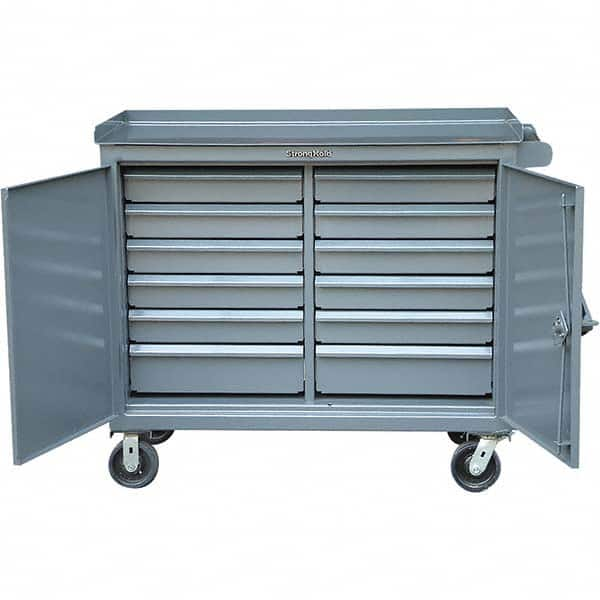 Strong Hold - Tool Storage Carts Type: Tool Cart Number of Drawers: 12 - Caliber Tooling