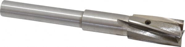 Value Collection - 25/32" Diam, 1/2" Shank, Diam, 4 Flutes, Straight Shank, Interchangeable Pilot Counterbore - Caliber Tooling