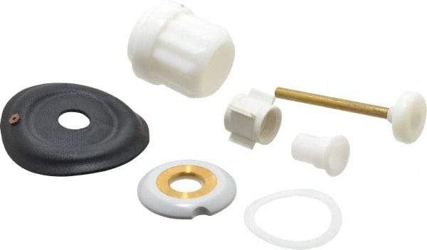 Made in USA - Toilet Flush Valve Repair Kit - For Use With Coyne and Delaney, Contain Relief Valve, Bushing, Auxiliary Valve Retainer with Seal, Diaphragm, Guides, Choke Ring, Main Seat, Friction Ring - Caliber Tooling