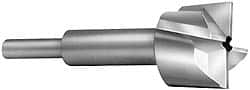 Made in USA - 25/32" Diam, 1/4" Shank, Diam, 4 Flutes, Straight Shank, Interchangeable Pilot Counterbore - Caliber Tooling