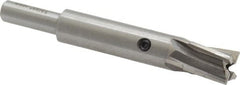 Value Collection - 13/32" Diam, 1/4" Shank, Diam, 4 Flutes, Straight Shank, Interchangeable Pilot Counterbore - Exact Industrial Supply