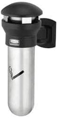 Rubbermaid - 0.6 Gal Stainless Steel Cigarette & Cigar Receptacle - 11-5/8" Wide x 18" High - Caliber Tooling