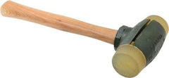 Garland - 4 Lb Head 2" Face Urethane Split Head Hammer - Wood Handle - Caliber Tooling