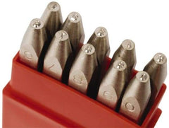 Pryor - 10 Piece, 1/8" Character Steel Stamp Set - Figures, Heavy Duty - Caliber Tooling