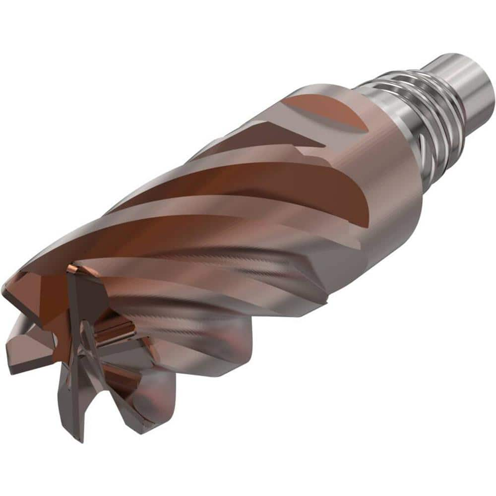 Corner Radius & Corner Chamfer End Mill Heads; Mill Diameter (Inch): 1/2; Mill Diameter (Decimal Inch): 0.5000; Length of Cut (Inch): 3/4; Connection Type: E12; Overall Length (Decimal Inch): 1.5984; Centercutting: Yes; Corner Radius (Decimal Inch): 0.060