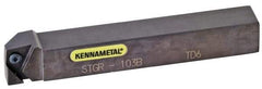 Kennametal - STGP, Left Hand Cut, 0° Lead Angle, 3/8" Shank Height x 3/8" Shank Width, Positive Rake Indexable Turning Toolholder - 2-1/2" OAL, TP..21.5. Insert Compatibility, Series Screw-On - Caliber Tooling