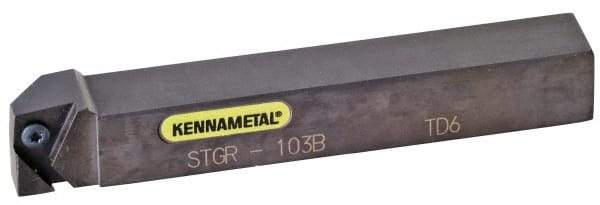 Kennametal - STGC, Right Hand Cut, 12mm Shank Height x 12mm Shank Width, Neutral Rake Indexable Turning Toolholder - 160mm OAL, TC..1102.. Insert Compatibility, Series Screw-On - Caliber Tooling