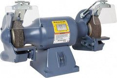 Baldor - 8" Wheel Diam x 1" Wheel Width, 3/4 hp Grinder - 3/4" Arbor Hole Diam, 1 Phase, 1,800 Max RPM, 115/230 Volts - Caliber Tooling