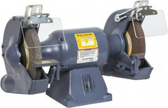 Baldor - 10" Wheel Diam x 1" Wheel Width, 1-1/2 hp Grinder - 7/8" Arbor Hole Diam, 3 Phase, 1,800 Max RPM, 208/230/460 Volts - Caliber Tooling