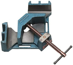 Wilton - Fixed Angle, 2 Axes, 4-1/8" Long, 2-3/8" Jaw Height, 4-3/8" Max Capacity, Cast Iron Angle & Corner Clamp - 90° Clamping Angle - Caliber Tooling