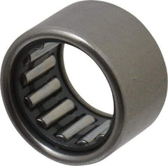 IKO - 0.512" Bore Diam, 1,530 Lb. Dynamic Capacity, 13 x 19 x 12mm, Caged, Open End, Shell Needle Roller Bearing - 3/4" Outside Diam, 0.472" Wide - Caliber Tooling