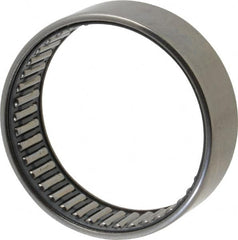 IKO - 2.165" Bore Diam, 7,100 Lb. Dynamic Capacity, 55 x 63 x 20mm, Caged, Open End, Shell Needle Roller Bearing - 2.48" Outside Diam, 0.787" Wide - Caliber Tooling