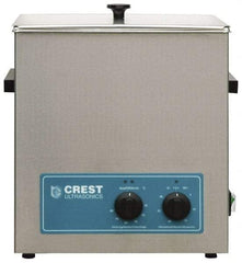 CREST ULTRASONIC - Bench Top Water-Based Ultrasonic Cleaner - 3.25 Gal Max Operating Capacity, Stainless Steel Tank, 13" High x 323.85mm Long x 266.7mm Wide, 117, 220 Input Volts - Caliber Tooling