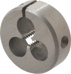 Interstate - 3/16-24 UNS Thread, 1" Outside Diam High Speed Steel Round Die - Right Hand Thread, Adjustable - Exact Industrial Supply