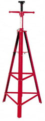 Value Collection - 4,000 Lbs. Load Capacity Welded Tripod High Stand - 66-1/2 to 73 Inch High x 21 Inch Long x 21 Inch Wide Base - Caliber Tooling