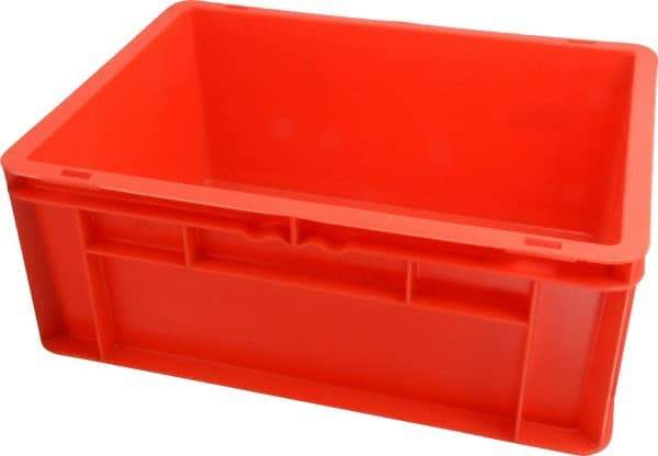 SSI Schaefer - 0.55 Cu Ft, 55 Lb Load Capacity Red Polypropylene Tote Container - Stacking, 15.8" Long x 11.9" Wide x 6.7" High - Caliber Tooling