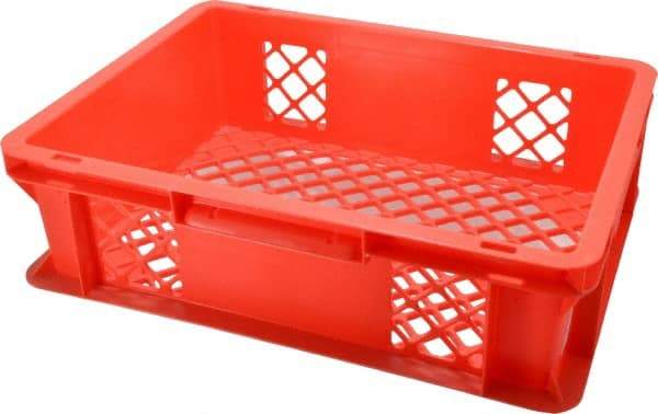 SSI Schaefer - 0.37 Cu Ft, 33 Lb Load Capacity Red Polypropylene Tote Container - Stacking, 15.8" Long x 11.9" Wide x 4.8" High - Caliber Tooling