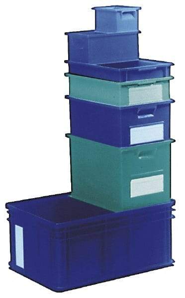 SSI Schaefer - 2.51 Cu Ft, 55 Lb Load Capacity Green Polyethylene & Conductive PP Tote Container - Stacking, 25.6" Long x 18.6" Wide x 11.8" High - Caliber Tooling