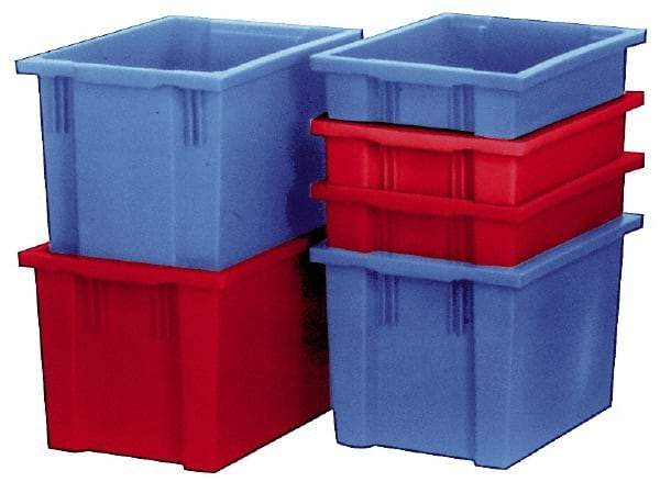 SSI Schaefer - 2.19 Cu Ft, 66 Lb Load Capacity Red Polypropylene Tote Container - Stacking, Nesting, 23.7" Long x 15.8" Wide x 13.8" High - Caliber Tooling