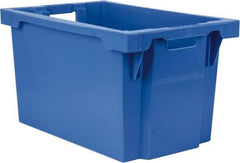 SSI Schaefer - 2.19 Cu Ft, 66 Lb Load Capacity Blue Polypropylene Tote Container - Stacking, Nesting, 23.7" Long x 15.8" Wide x 13.8" High - Caliber Tooling