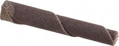 Merit Abrasives - 1/4" Max Roll Diam x 2" OAL, 120 Grit Aluminum Oxide Straight Cartridge Roll - 1/8" Pilot Hole Diam, Fine Grade - Caliber Tooling