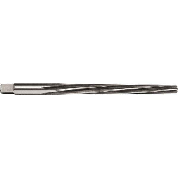 Union Butterfield - #7 Pin, 27/64" Diam, 0.3297" Small End, 13/32" Diam Straight Shank, 4-7/16" Flute, Taper Pin Reamer - Caliber Tooling