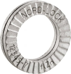 Nord-Lock - 1/2", Zinc Flake, Steel Wedge Lock Washer - Grade 2, 0.522 to 0.538" ID - Caliber Tooling