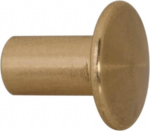 Made in USA - #8-32 Thread Barrel, Brass Sex Bolt & Binding Post - Uncoated, 3/8" Long Barrel - Caliber Tooling