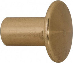 Made in USA - #8-32 Thread Barrel, Brass Sex Bolt & Binding Post - Uncoated, 3/8" Long Barrel - Caliber Tooling