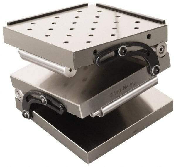 Interstate - 6" Long x 6" Wide x 3-1/4" High, Compound Precision Sine Plate - Square to within 0.0002" - Caliber Tooling