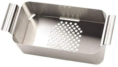 L&R Ultrasonic - Stainless Steel Parts Washer Basket - 6" High x 9" Wide x 393.7mm Long, Use with Ultrasonic Cleaners - Caliber Tooling