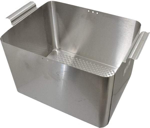 L&R Ultrasonic - Stainless Steel Parts Washer Basket - 203.2mm High x 234.95mm Wide x 292.1mm Long, Use with Ultrasonic Cleaners - Caliber Tooling