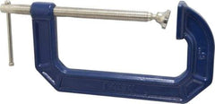 Irwin - Regular-Duty 6" Max Opening, 3-1/2" Throat Depth, Cast Iron Standard C-Clamp - 1,500 Lb Capacity, 0" Min Opening, Standard Throat Depth - Caliber Tooling