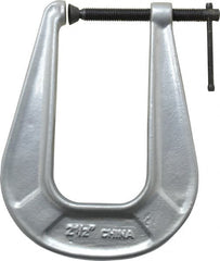 Gibraltar - Light-Duty 2-1/2" Max Opening, 6-1/4" Throat Depth, Cast Iron Standard C-Clamp - Caliber Tooling